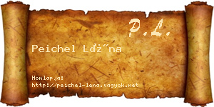 Peichel Léna névjegykártya